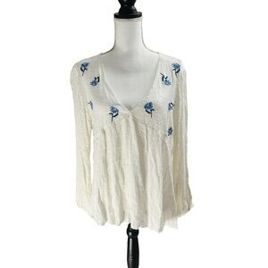 White Boho Top